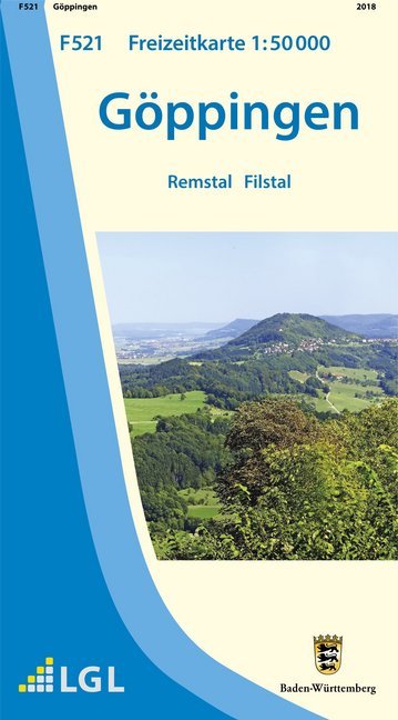 Topographische Freizeitkarte Baden-Württemberg Göppingen main product photo
