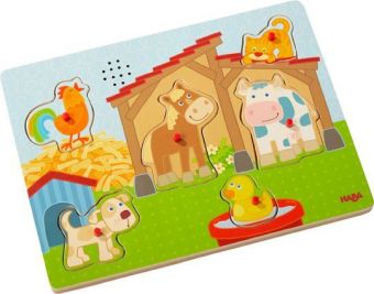 Sound-Greifpuzzle Auf dem Land (Kinderpuzzle)