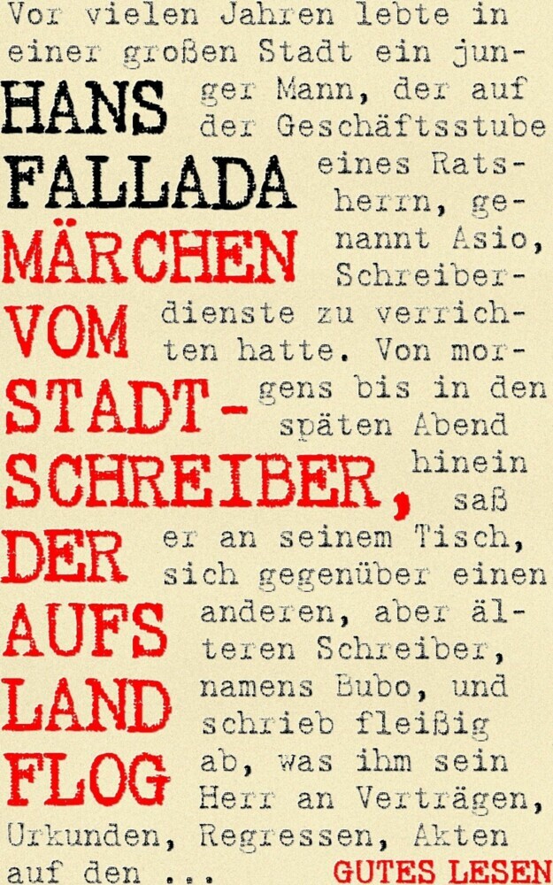 Märchen vom Stadtschreiber, der aufs Land flog main product photo