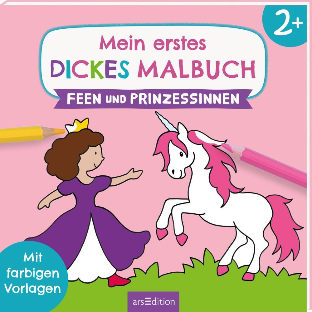 Mein erstes dickes Malbuch ab 2 - Feen und Prinzessinnen main product photo
