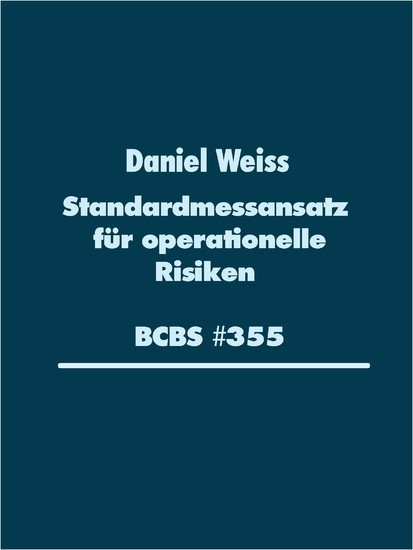 Standardmessansatz (SMA) für operationelle Risiken (BCBS #355) main product photo