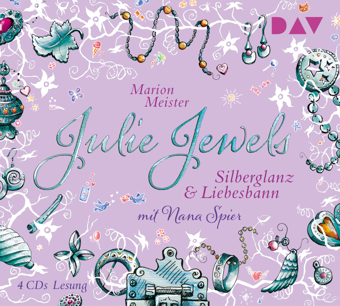 Julie Jewels - Silberglanz und Liebesbann, 4 Audio-CDs main product photo
