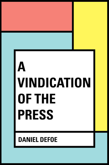 A Vindication of the Press main product photo
