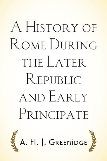A History of Rome During the Later Republic and Early Principate main product photo