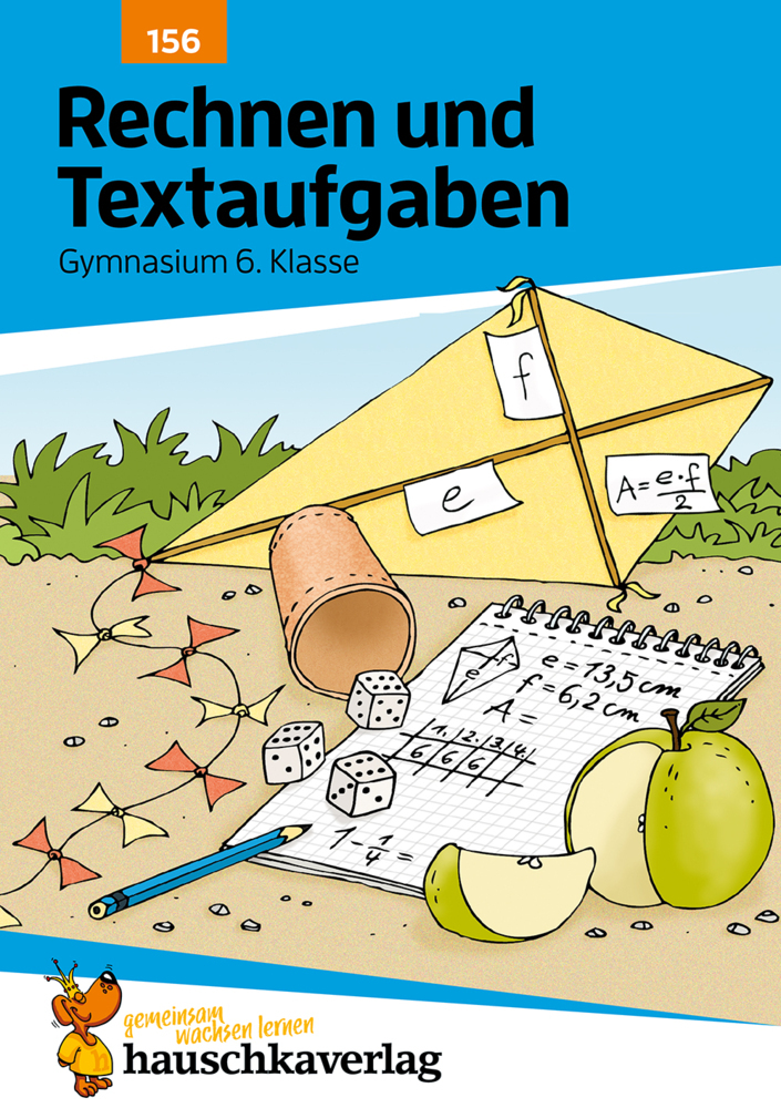 Rechnen und Textaufgaben - Gymnasium 6. Klasse, A5-Heft main product photo