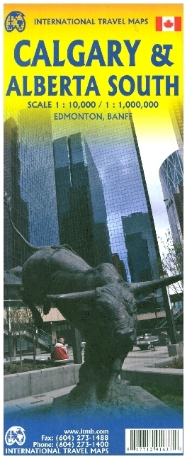 International Travel Map ITM Stadtplan Calgary & South Alberta main product photo