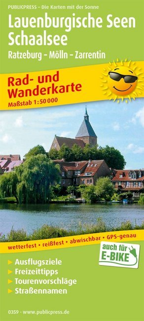 PUBPUBLICPRESS Rad- und Wanderkarte Lauenburgische Seen - Schaalsee main product photo