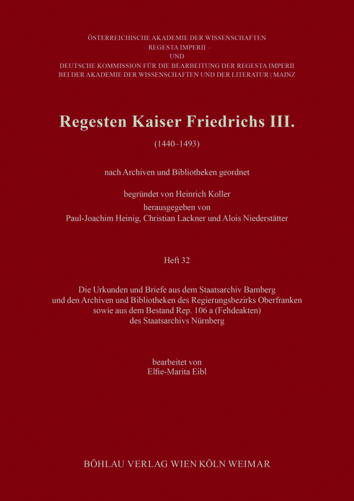 Regesten Kaiser Friedrichs III. (1440-1493) main product photo