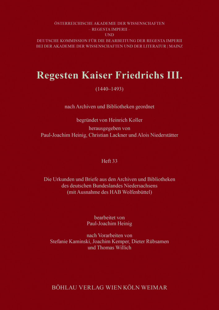 Regesten Kaiser Friedrichs III. (1440-1493) main product photo