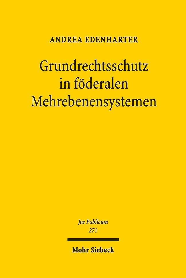 Grundrechtsschutz in föderalen Mehrebenensystemen main product photo