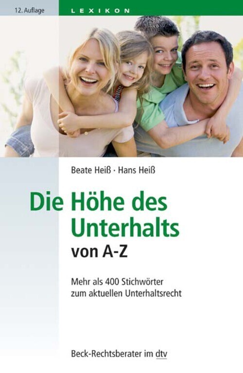 Die Höhe des Unterhalts von A-Z main product photo