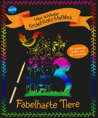 Mein schönster Krickel-Kratz-Malblock - Fabelhafte Tiere