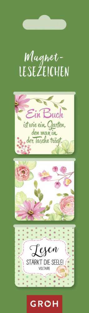 Magnetlesezeichen - Ein Buch ist wie ein Garten, den man in der Tasche trägt main product photo