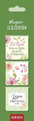 Magnetlesezeichen -  Ein Buch ist wie ein Garten, den man in der Tasche trägt