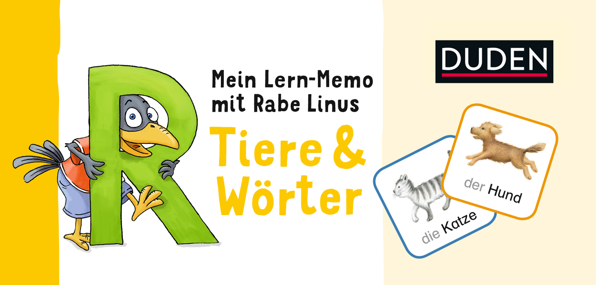 Mein Lern-Memo mit Rabe Linus - Tiere & Wörter (Kinderspiele) main product photo