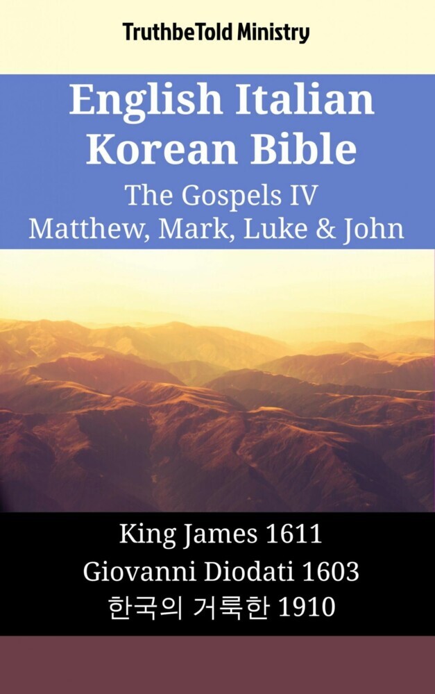 English Italian Korean Bible - The Gospels IV - Matthew, Mark, Luke & John main product photo