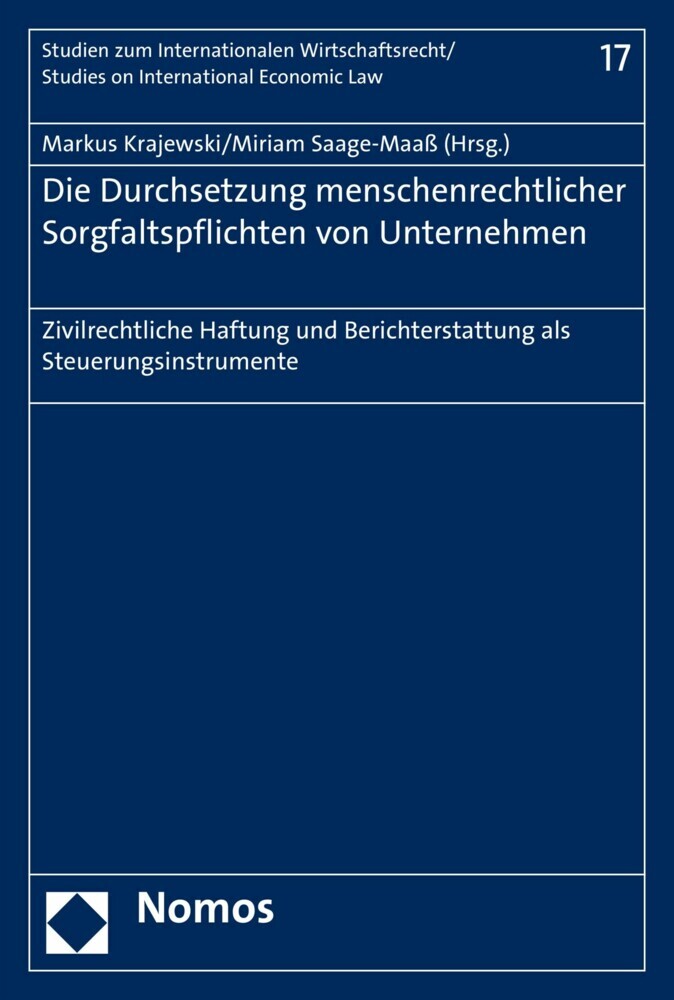 Die Durchsetzung menschenrechtlicher Sorgfaltspflichten von Unternehmen main product photo