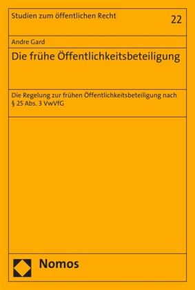 Die frühe Öffentlichkeitsbeteiligung