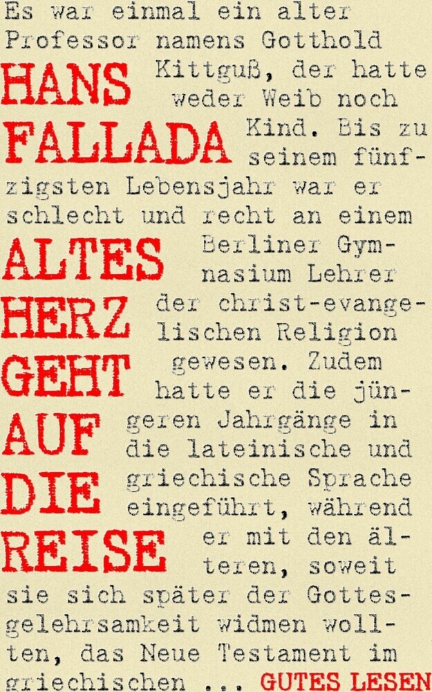 Altes Herz geht auf die Reise main product photo