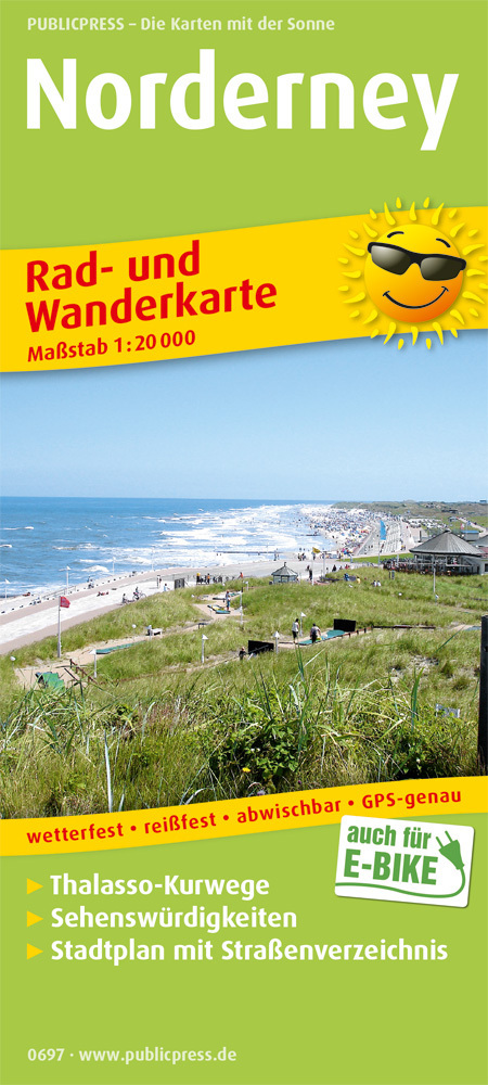 PublicPress Rad- und Wanderkarte Norderney main product photo