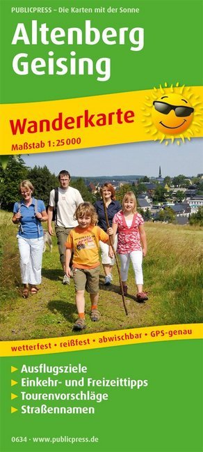 PublicPress Wanderkarte Altenberg - Geising main product photo