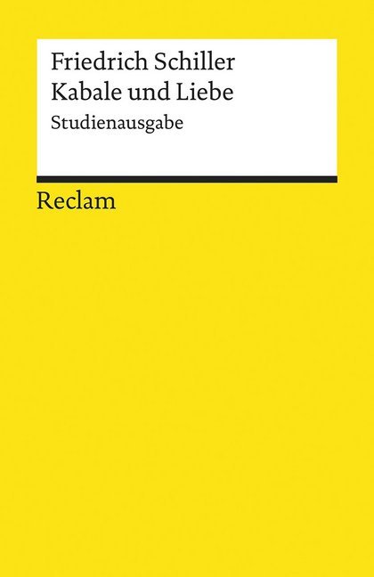Kabale und Liebe. Studienausgabe main product photo