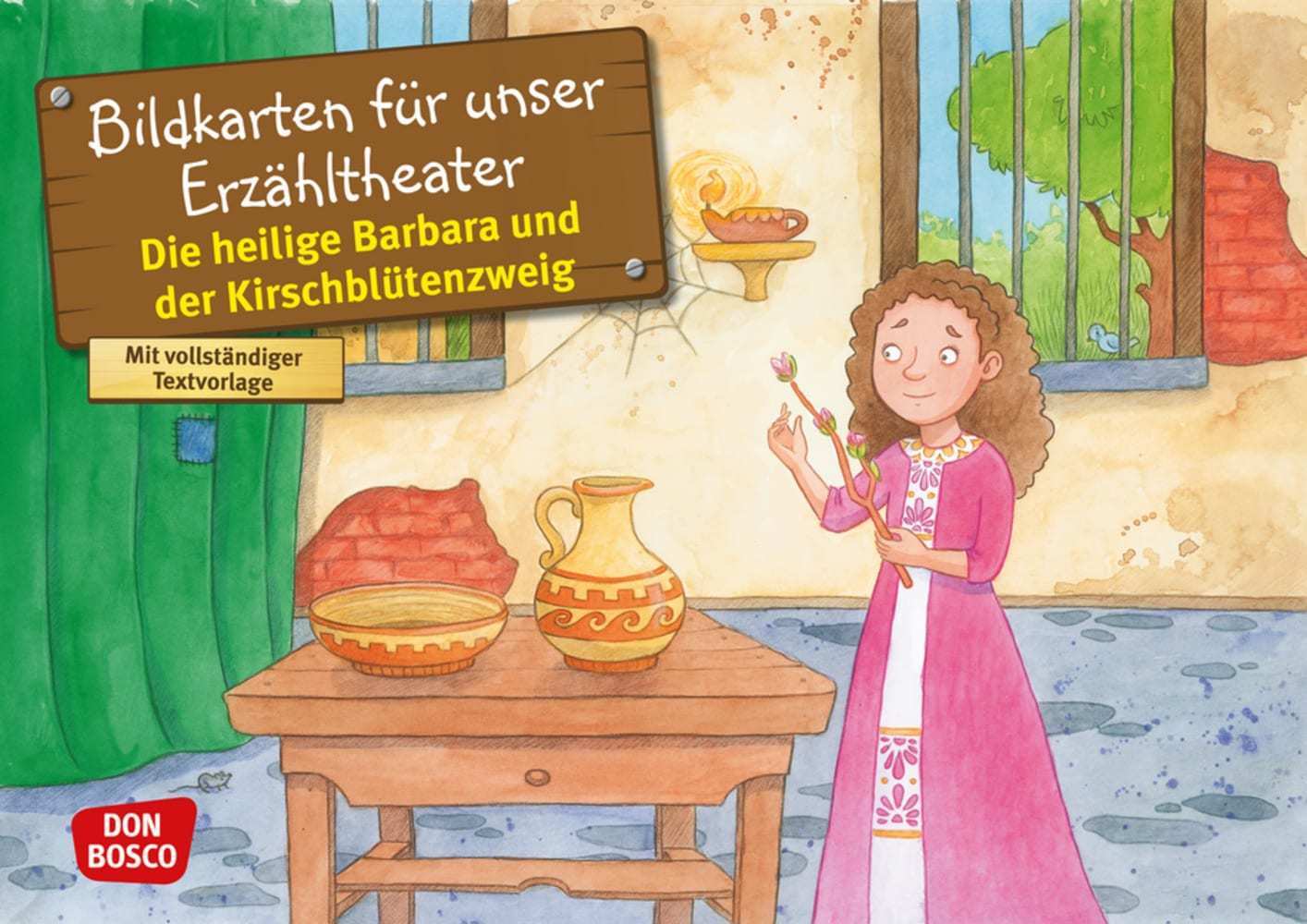 Die heilige Barbara und der Kirschblütenzweig. Kamishibai Bildkartenset. main product photo