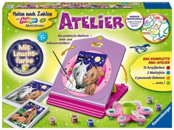 Ravensburger Malen nach Zahlen 28507 - Atelier Pferde - Kinder ab 7 Jahren