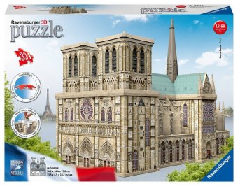 Ravensburger 3D Puzzle 12523 - Cathédrale Notre-Dame de Paris - 324 Teile - Notre-Dame zum selber Puzzeln ab 10 Jahren
