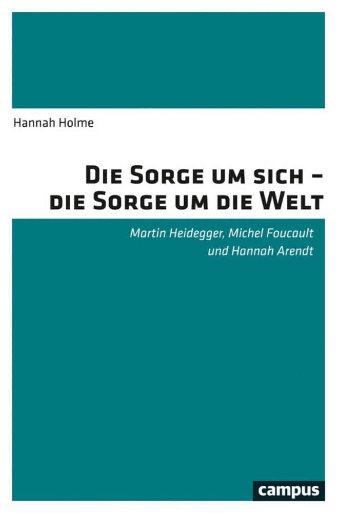 Die Sorge um sich - die Sorge um die Welt main product photo