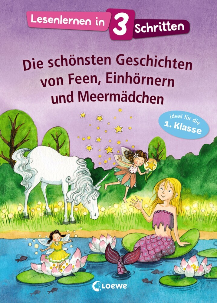 Lesenlernen in 3 Schritten - Die schönsten Geschichten von Feen, Einhörnern und Meermädchen main product photo