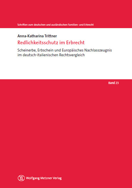 Redlichkeitsschutz im Erbrecht main product photo