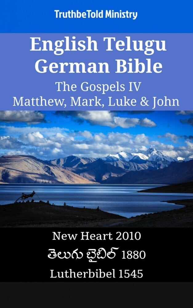 English Telugu German Bible - The Gospels IV - Matthew, Mark, Luke & John main product photo