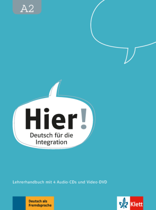 Hier! A2 Lehrerhandbuch mit 4 Audio-CDs und Video-DVD
