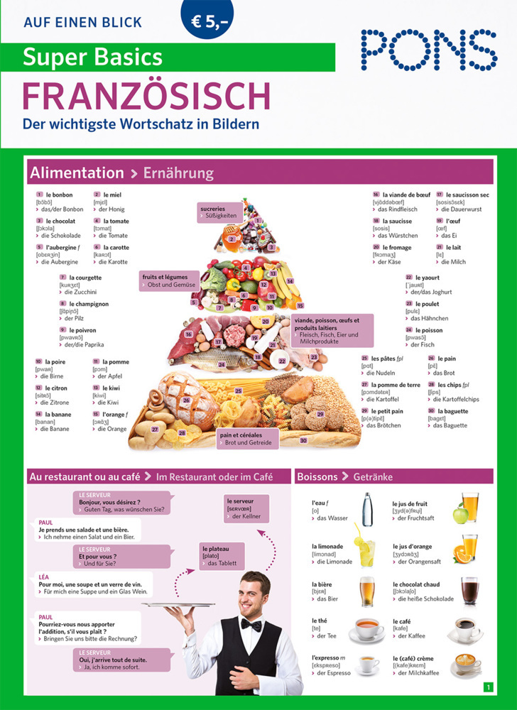 PONS Super Basics auf einen Blick Französisch main product photo