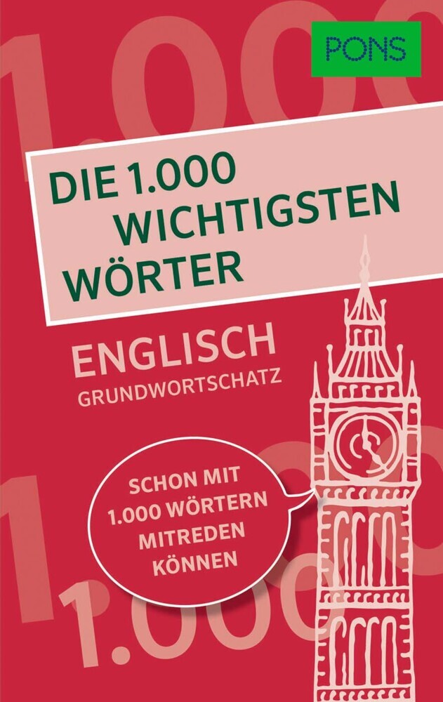 PONS Die 1.000 wichtigsten Wörter - Englisch Grundwortschatz main product photo