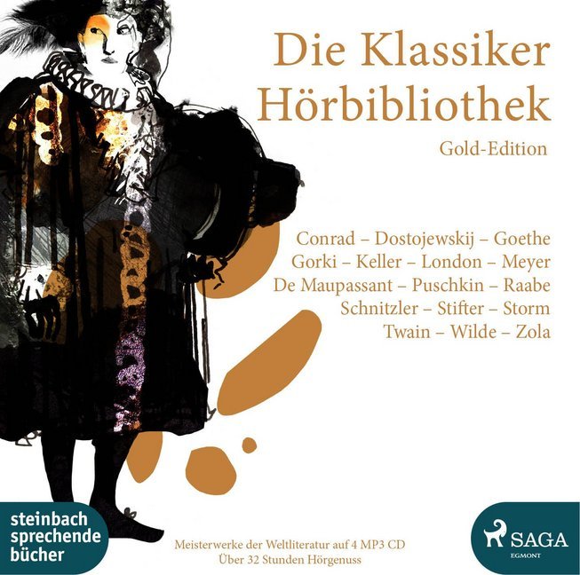 Die Klassiker Hörbibliothek Gold-Edition, 4 Audio-CD, 4 MP3 main product photo