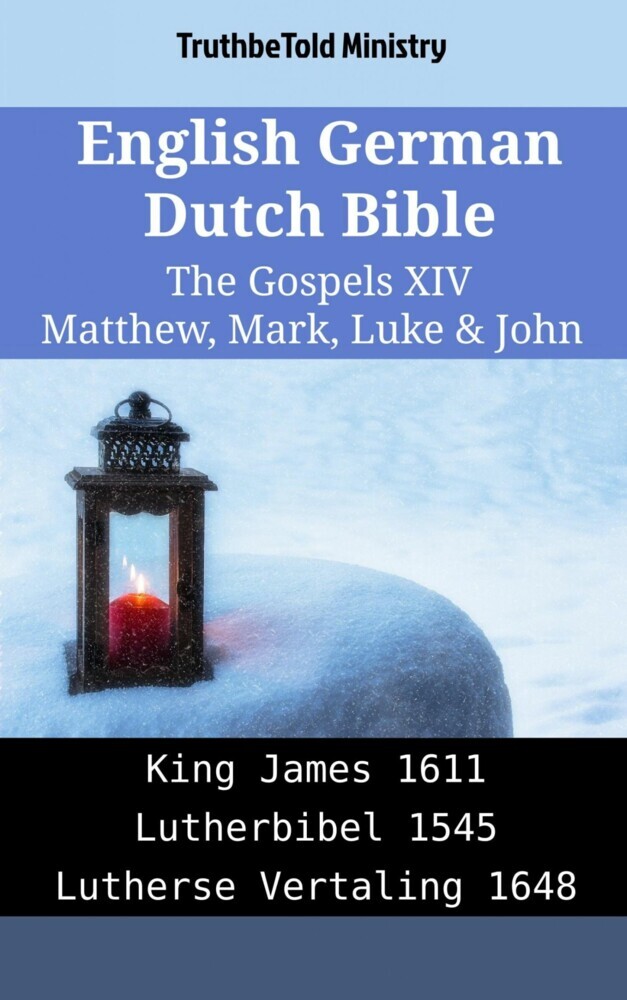English German Dutch Bible - The Gospels XIV - Matthew, Mark, Luke & John main product photo