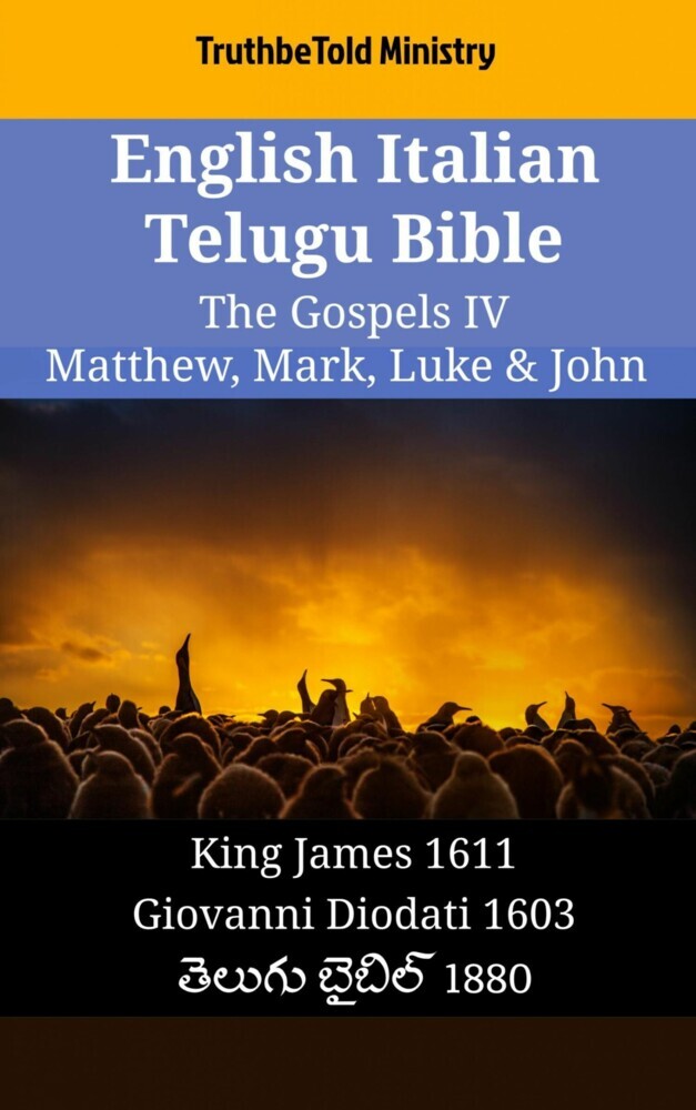 English Italian Telugu Bible - The Gospels IV - Matthew, Mark, Luke & John main product photo