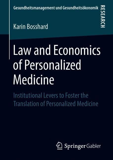 Law and Economics of Personalized Medicine main product photo