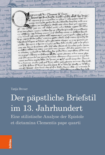 Der päpstliche Briefstil im 13. Jahrhundert main product photo
