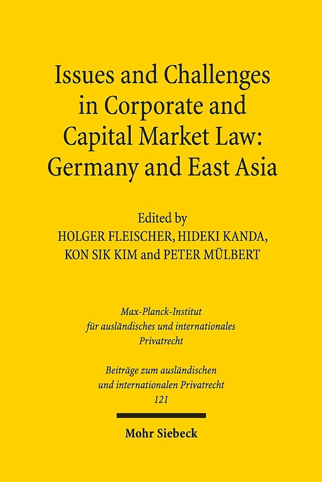 Issues and Challenges in Corporate and Capital Market Law: Germany and East Asia main product photo