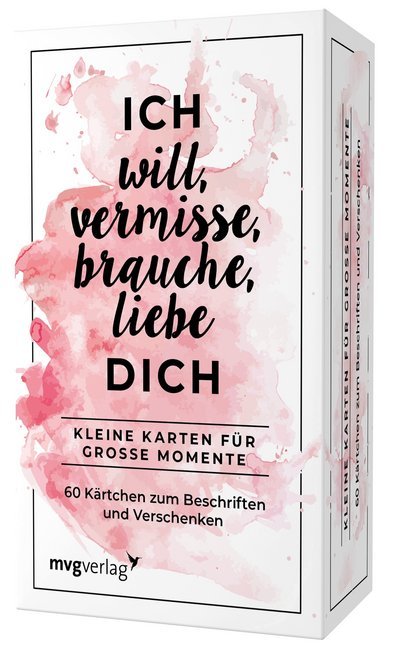 Ich will, vermisse, liebe, brauche dich main product photo