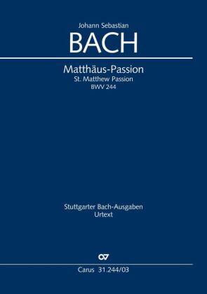 Matthäus-Passion, Klavierauszug