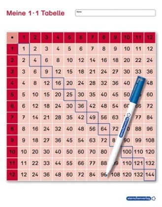 Meine 1x1 Tabelle, 1 Lernvorlage mit Spezialstift