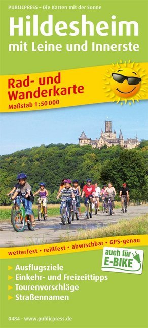 PUBLICPRESS Rad- und Wanderkarte Hildesheim mit Leine und Innerste main product photo