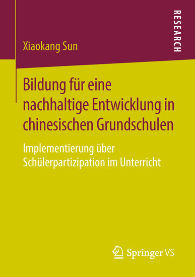 Bildung für eine nachhaltige Entwicklung in chinesischen Grundschulen main product photo