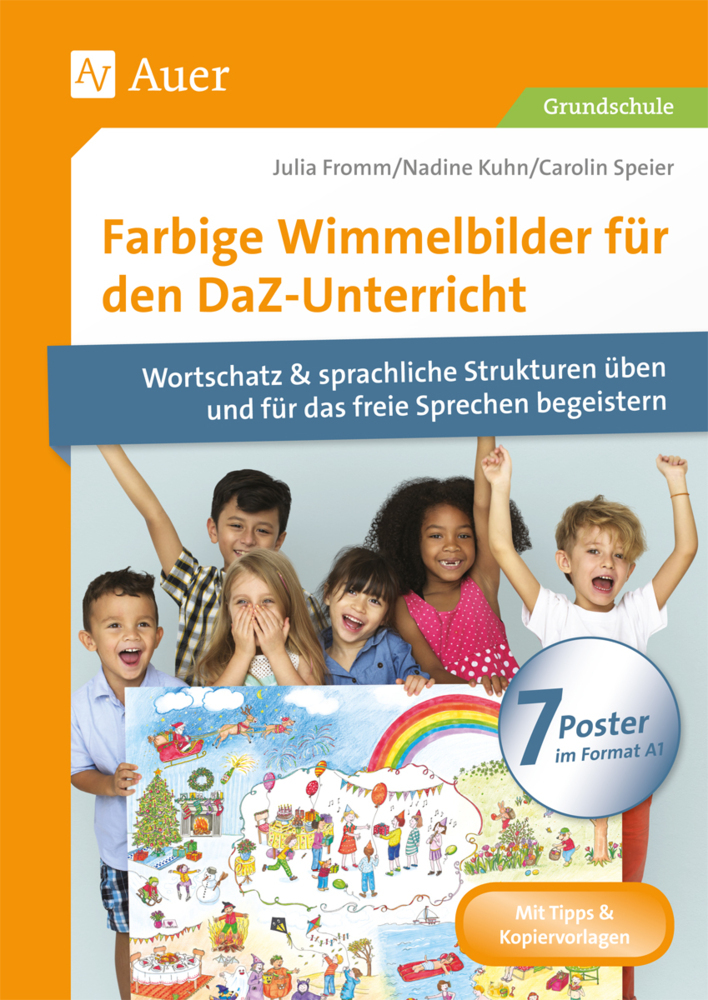 Farbige Wimmelbilder für den DaZ-Unterricht, 7 Poster im Format A1 main product photo