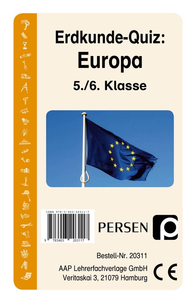 Erdkunde-Quiz: Europa (Kartenspiel) main product photo
