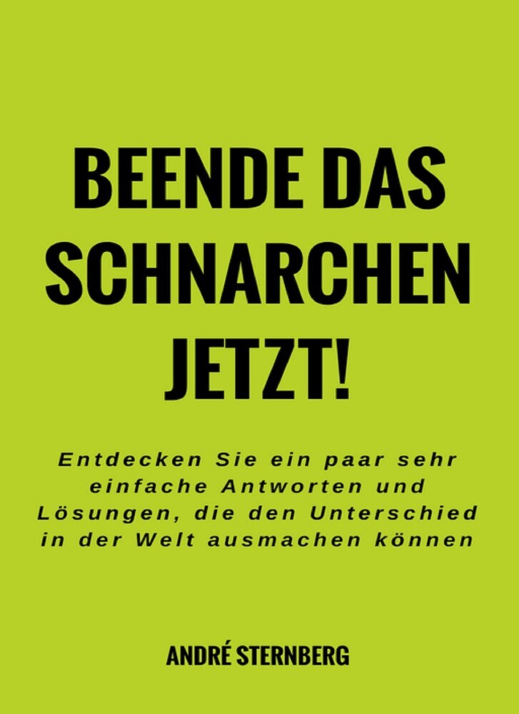 Beende das Schnarchen jetzt! main product photo